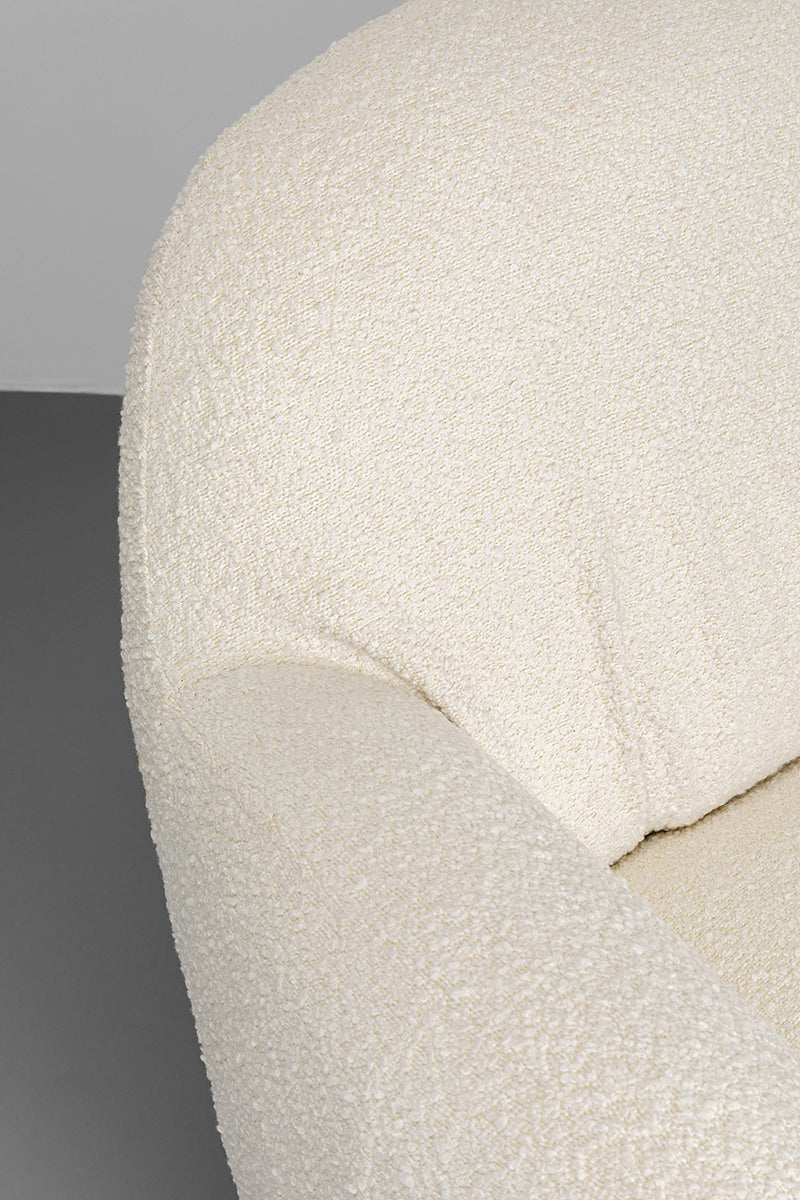 Nube Boucle Swivel Armchair