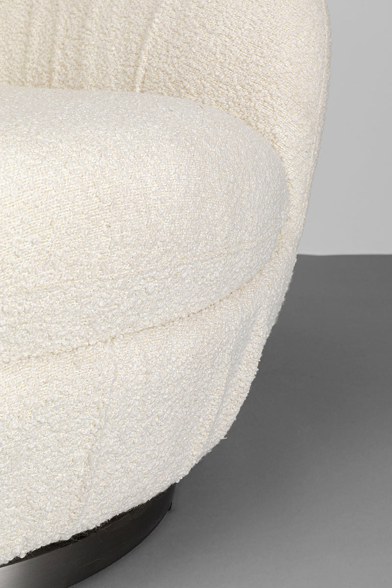 Nube Boucle Swivel Armchair