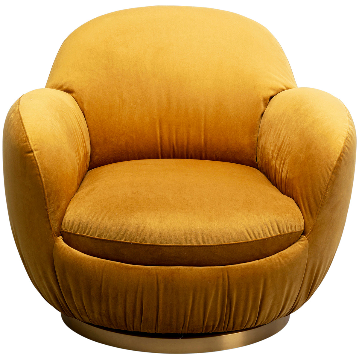 Nube Velvet Swivel Armchair