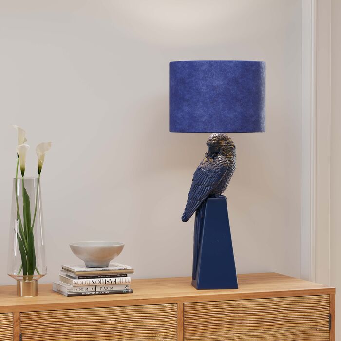 Parrot Blue Table Lamp