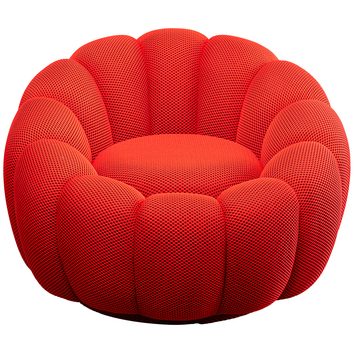 Peppo Bloom Mesh Look Swivel Armchair