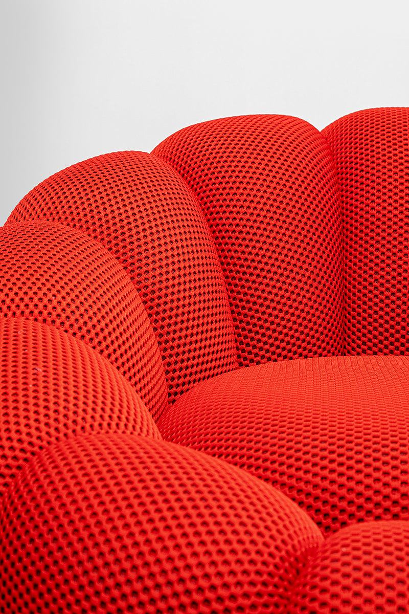 Peppo Bloom Mesh Look Swivel Armchair