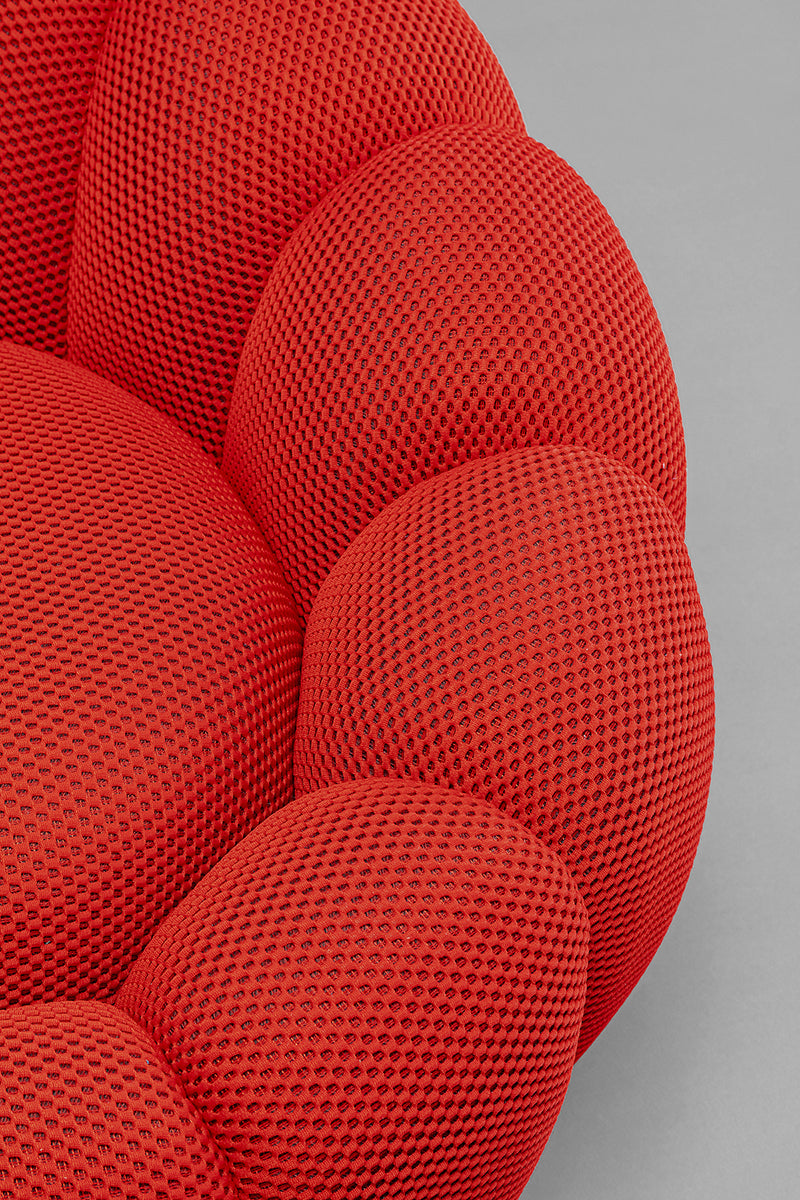 Peppo Bloom Mesh Look Swivel Armchair