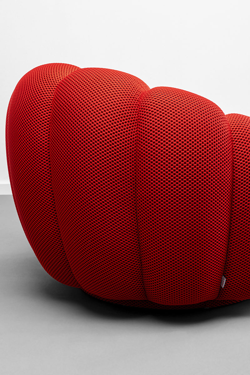 Peppo Bloom Mesh Look Swivel Armchair