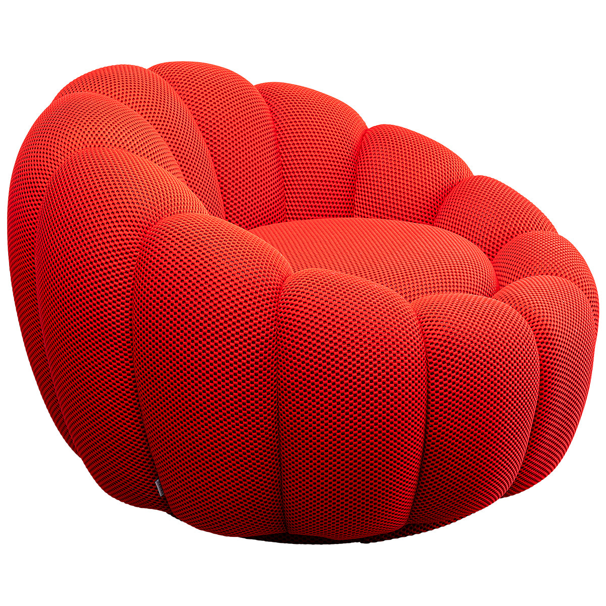 Peppo Bloom Mesh Look Swivel Armchair