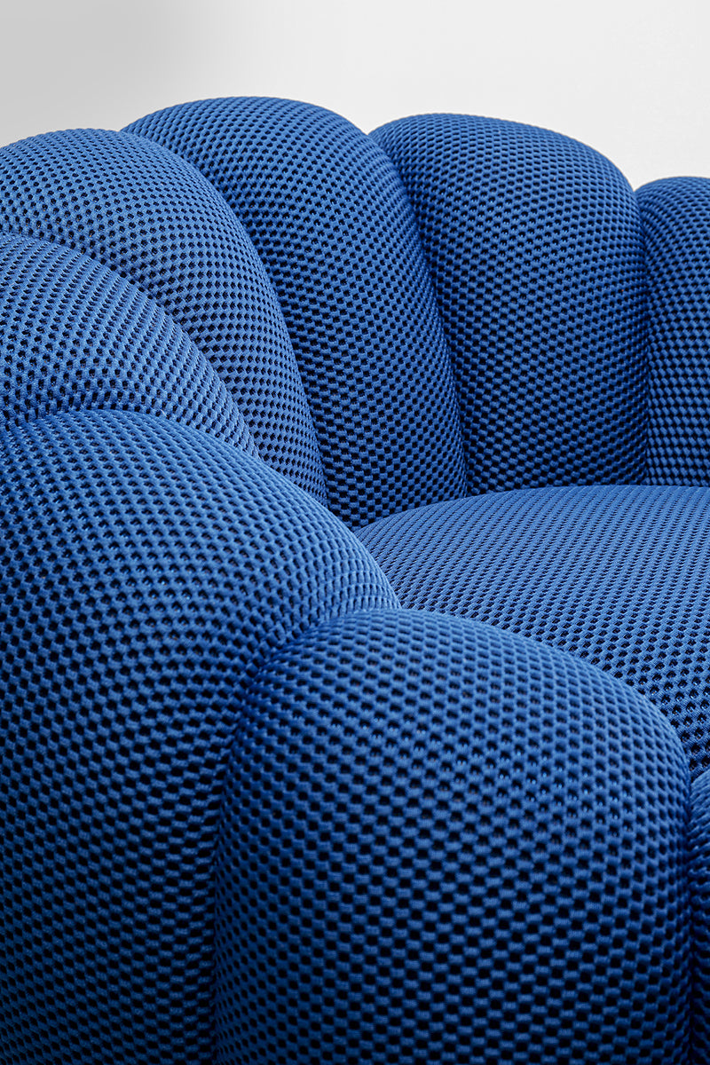 Peppo Bloom Mesh Look Swivel Armchair