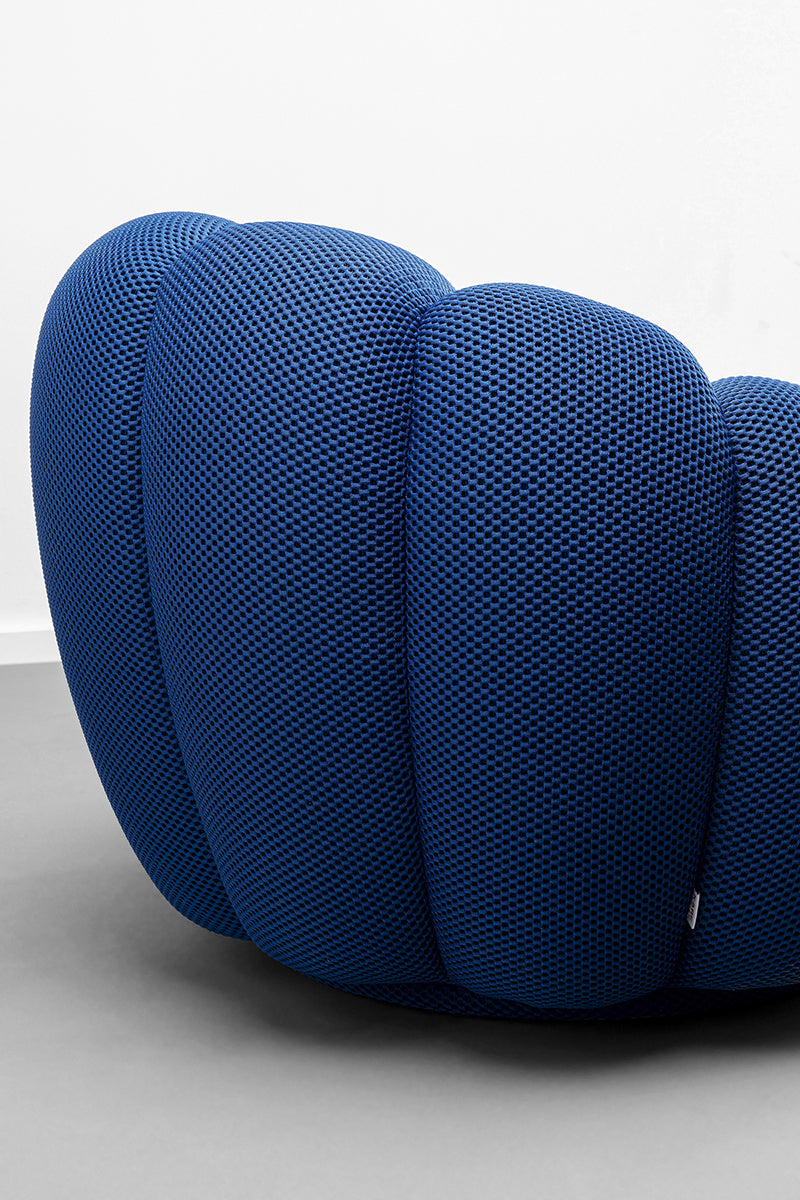 Peppo Bloom Mesh Look Swivel Armchair