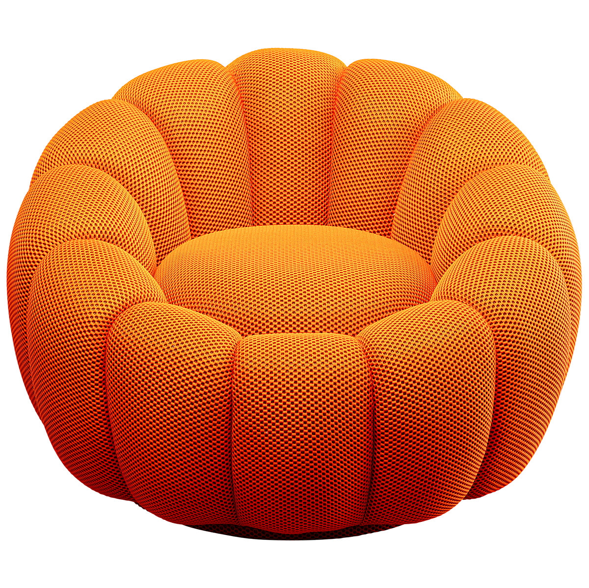 Peppo Bloom Mesh Look Swivel Armchair
