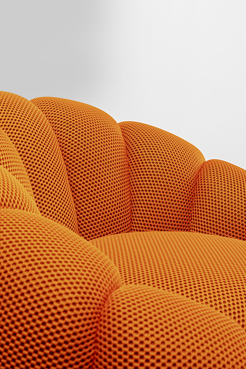 Peppo Bloom Mesh Look Swivel Armchair