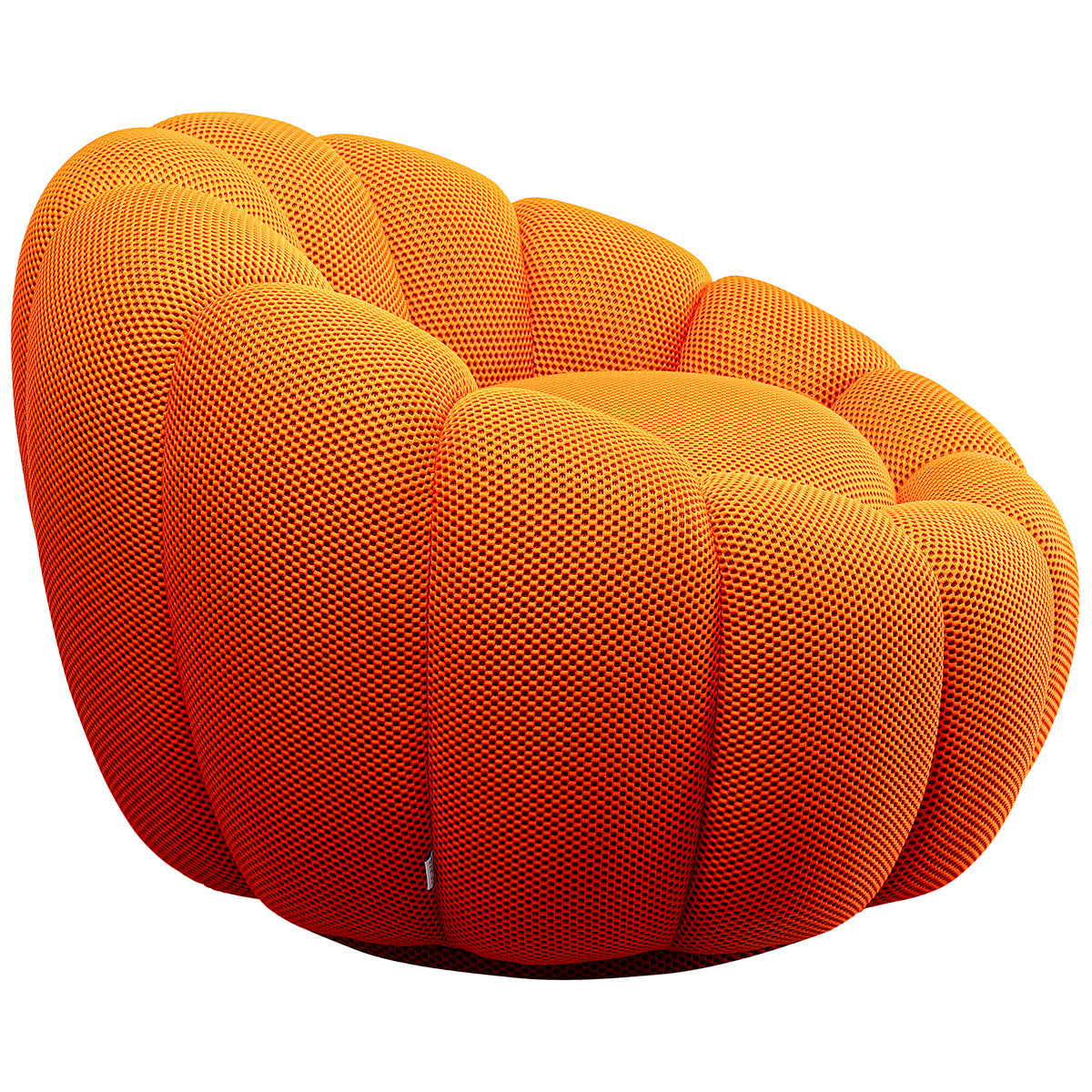 Peppo Bloom Mesh Look Swivel Armchair