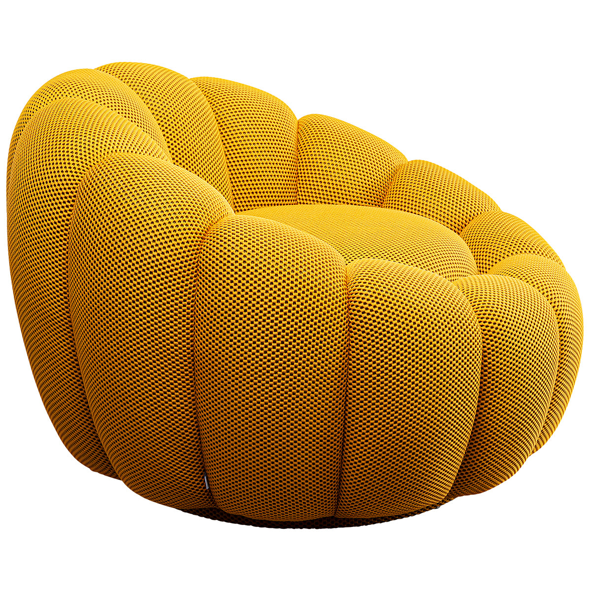 Peppo Bloom Mesh Look Swivel Armchair