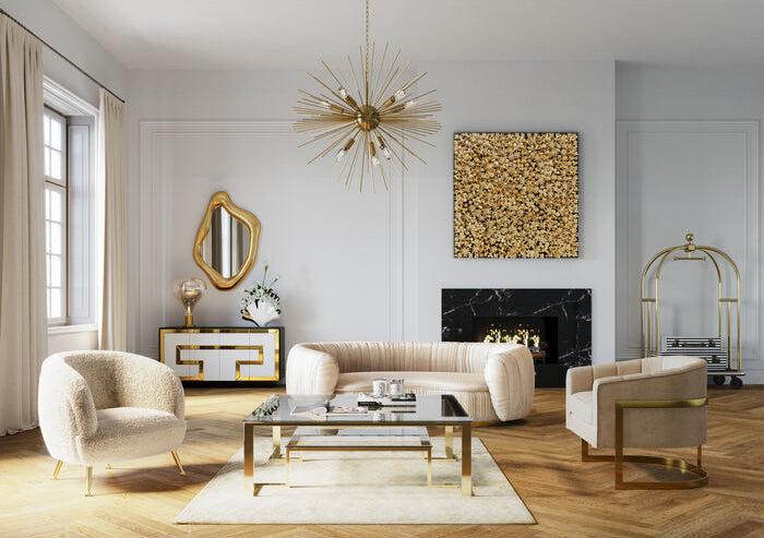 Rush Gold Coffee Table