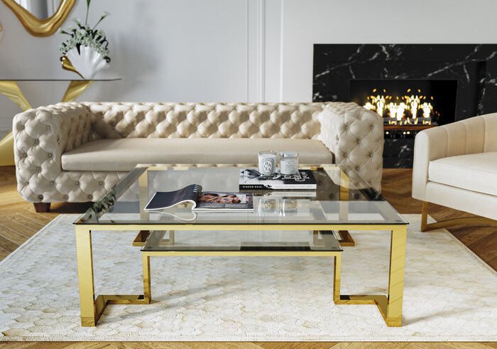 Rush Gold Coffee Table