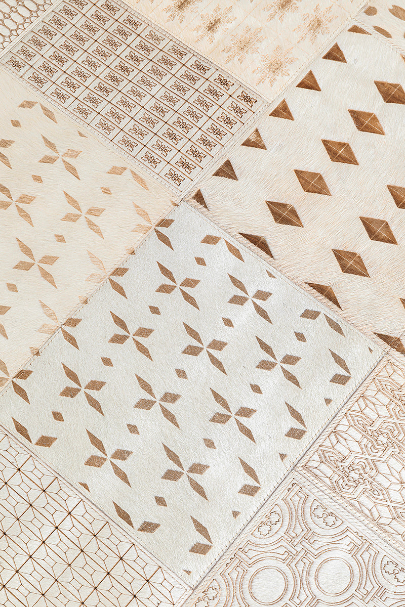 Sala Beige Leather Carpet