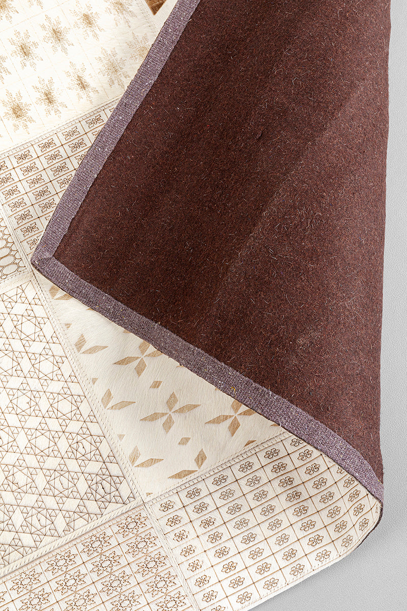 Sala Beige Leather Carpet