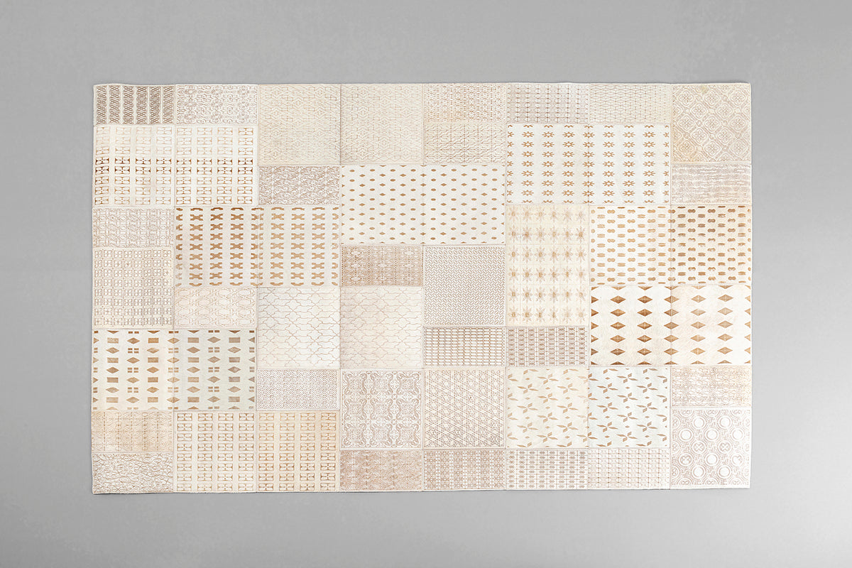 Sala Beige Leather Carpet