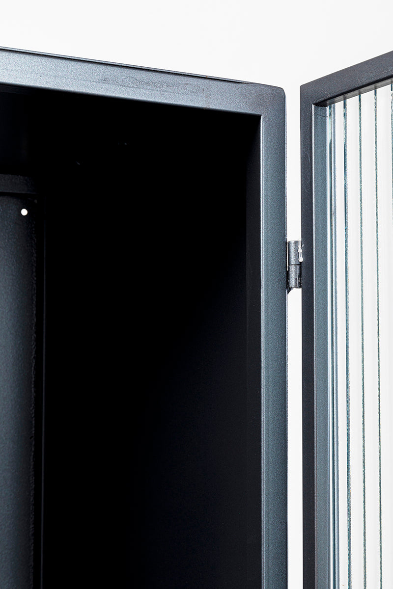 San Diego Black Display Cabinet