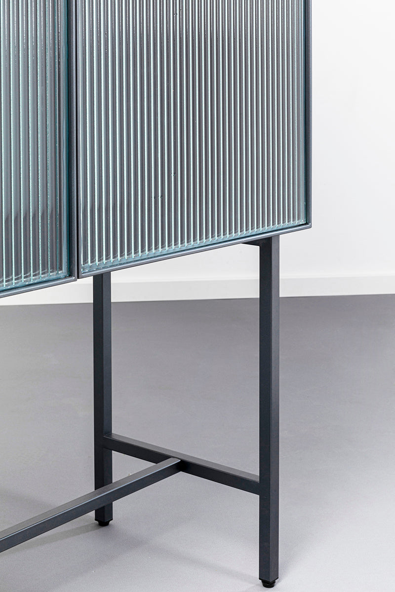 San Diego Black Display Cabinet