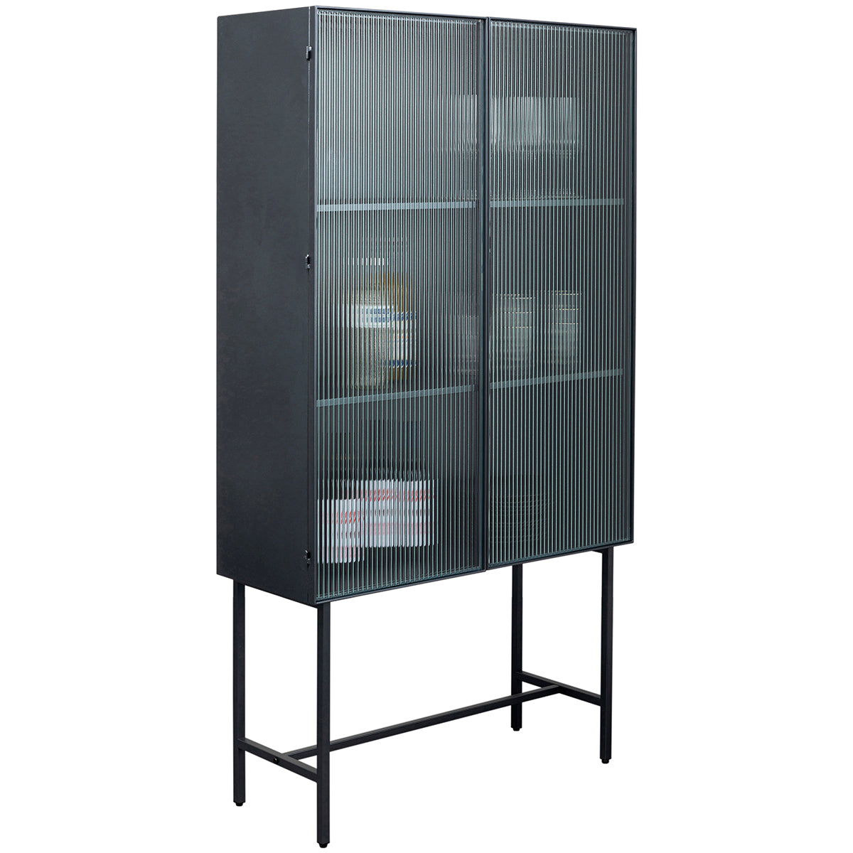 San Diego Black Display Cabinet