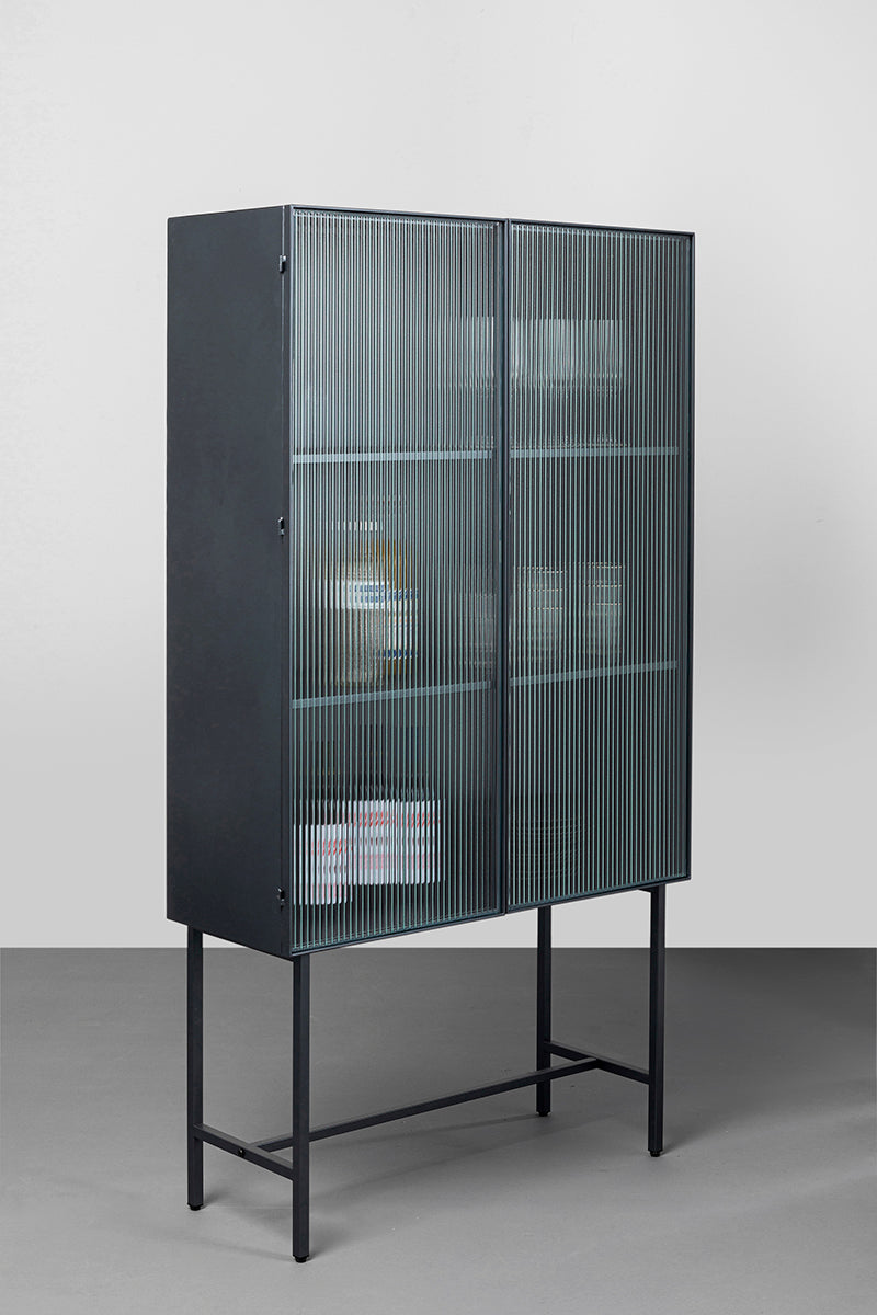 San Diego Black Display Cabinet