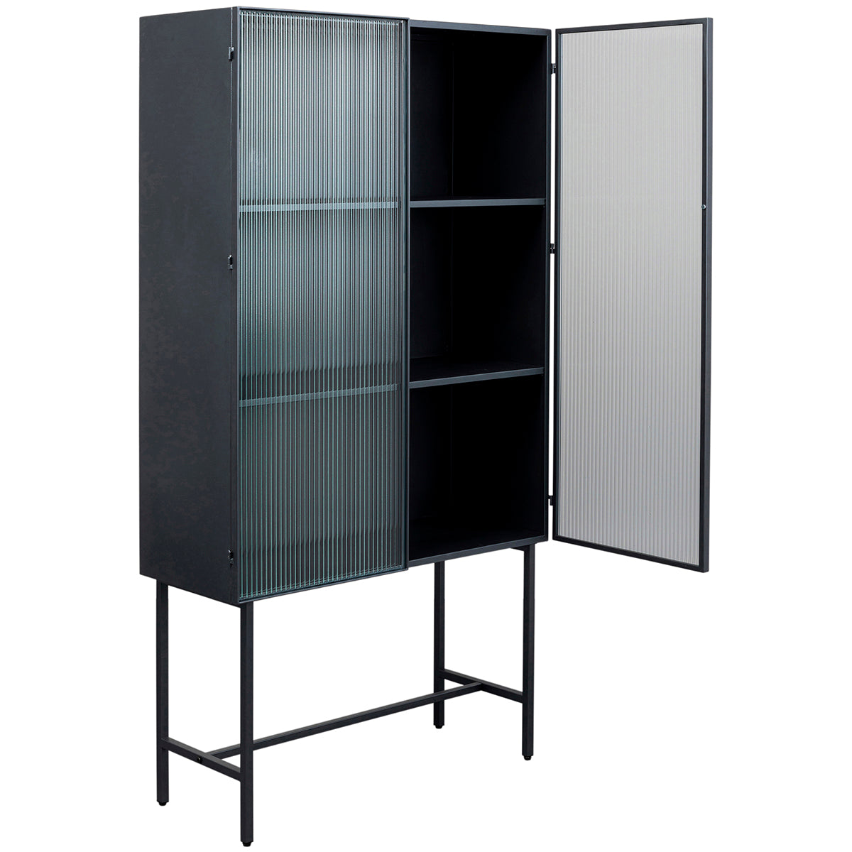 San Diego Black Display Cabinet