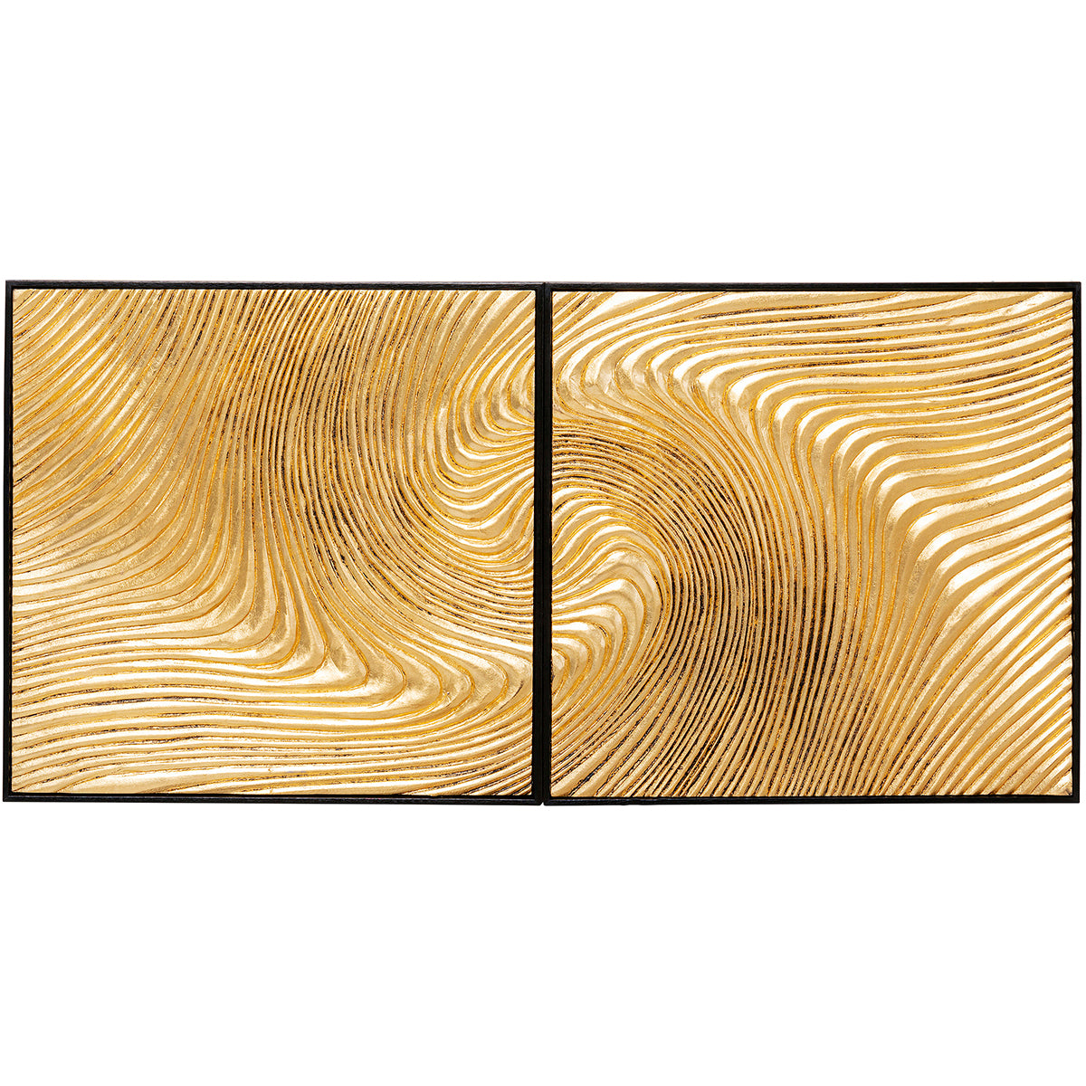 Wave Gold Object Picture (2/Set)