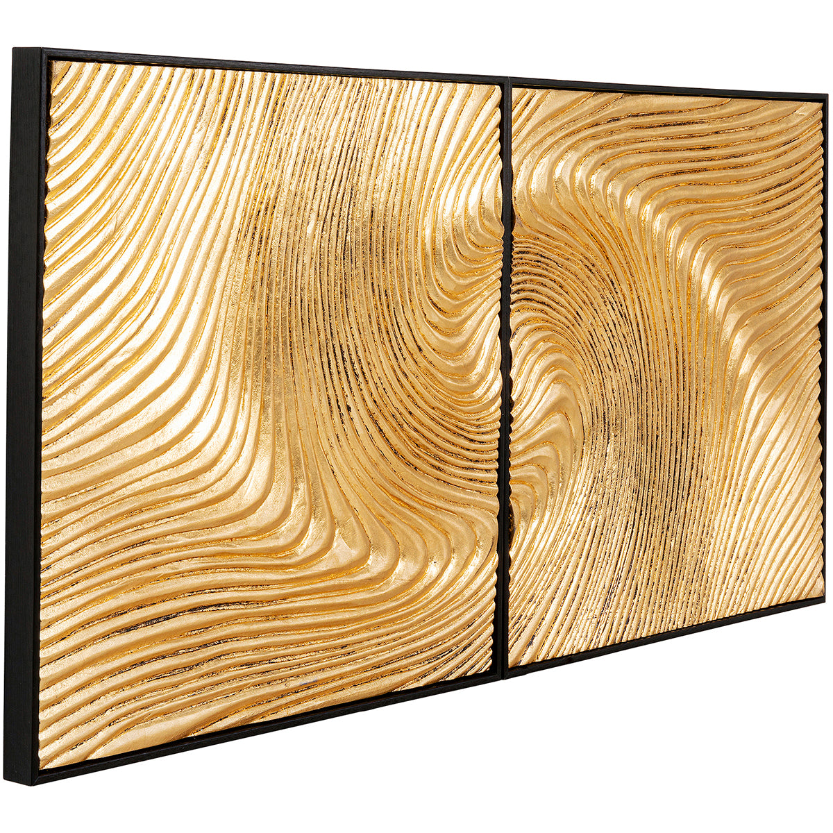 Wave Gold Object Picture (2/Set)