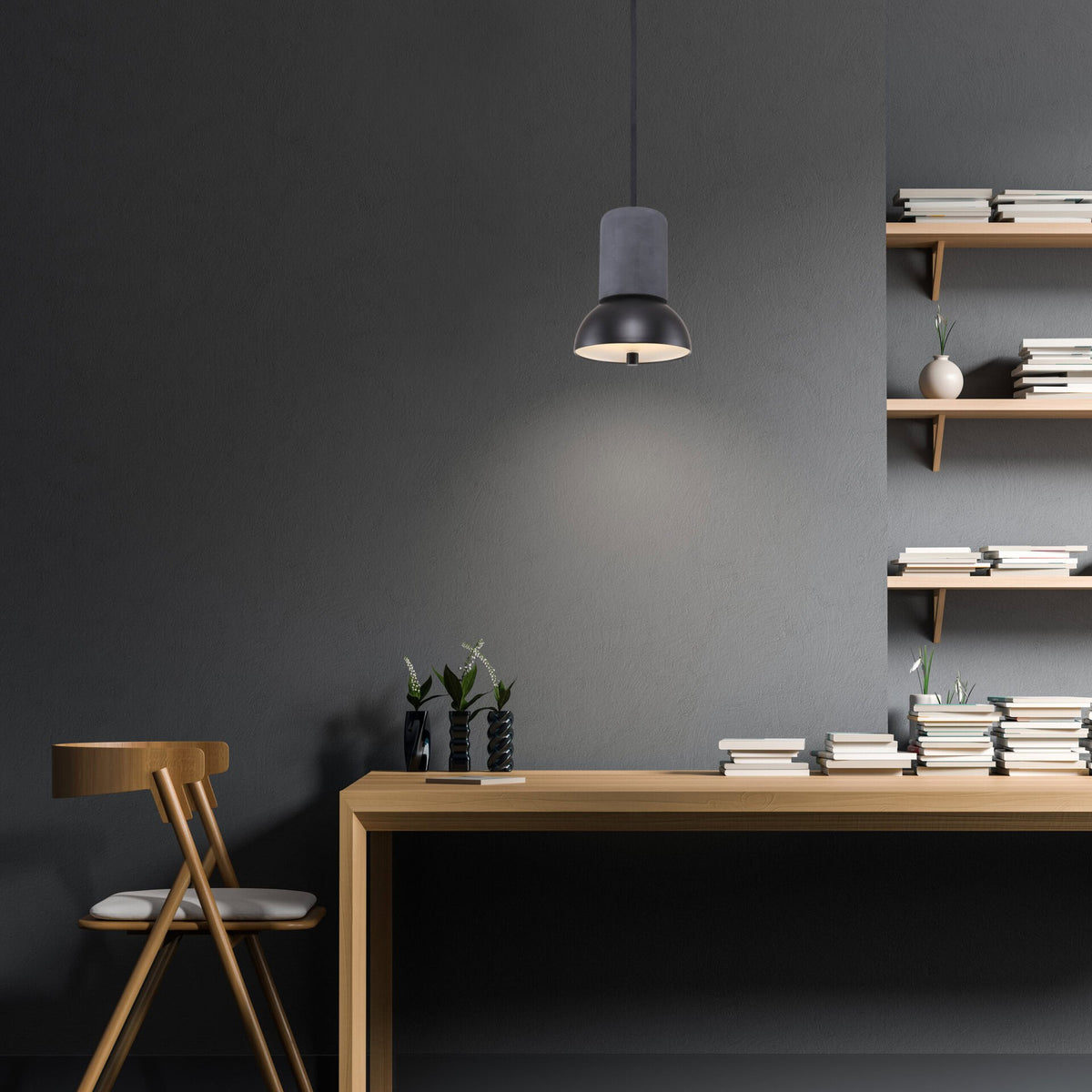 Giro Concrete Velvet Pendant Lamp