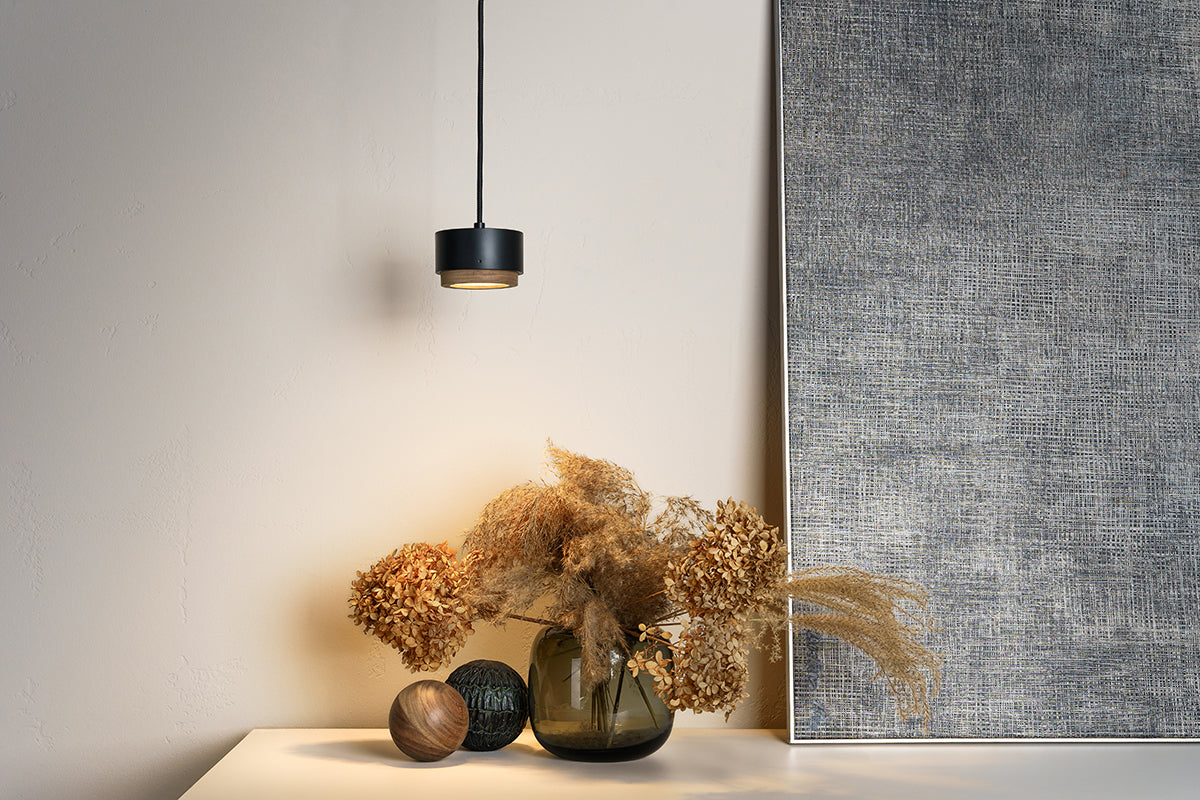 Jubi Raw American Walnut Pendant Lamp