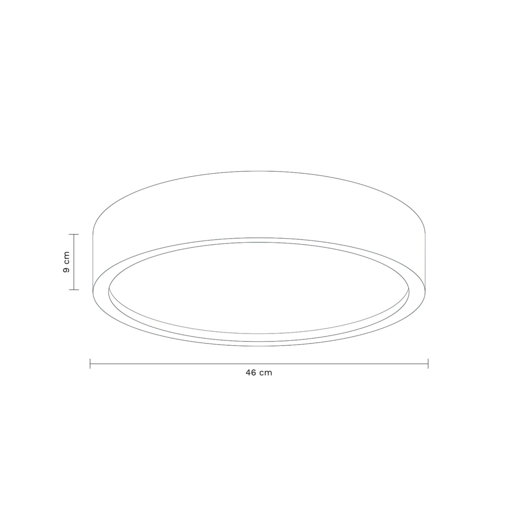 Plan Concrete Round Ceiling Lamps