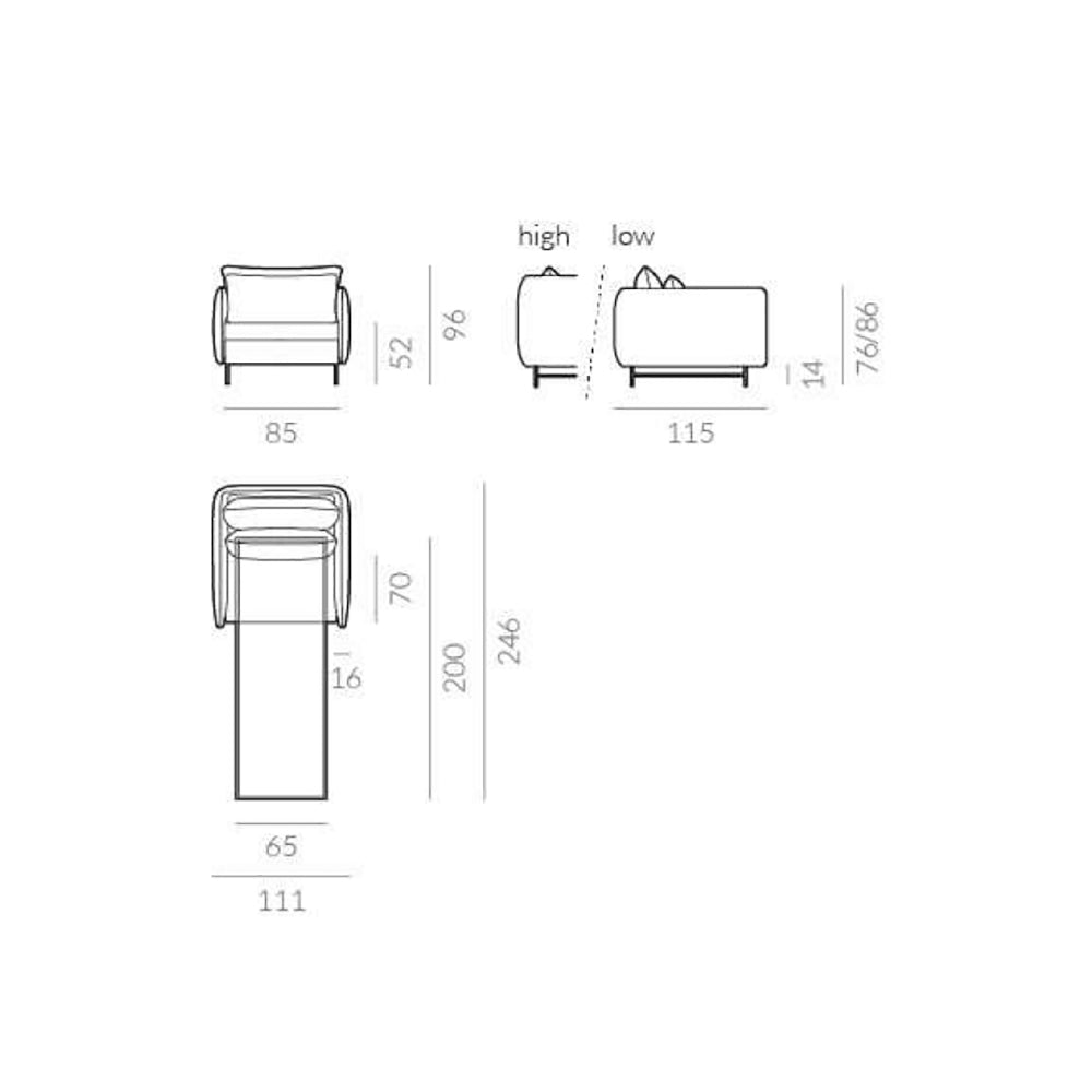 Slim Armchair Bed