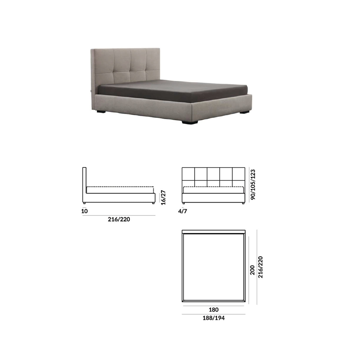 Lisbona Bed