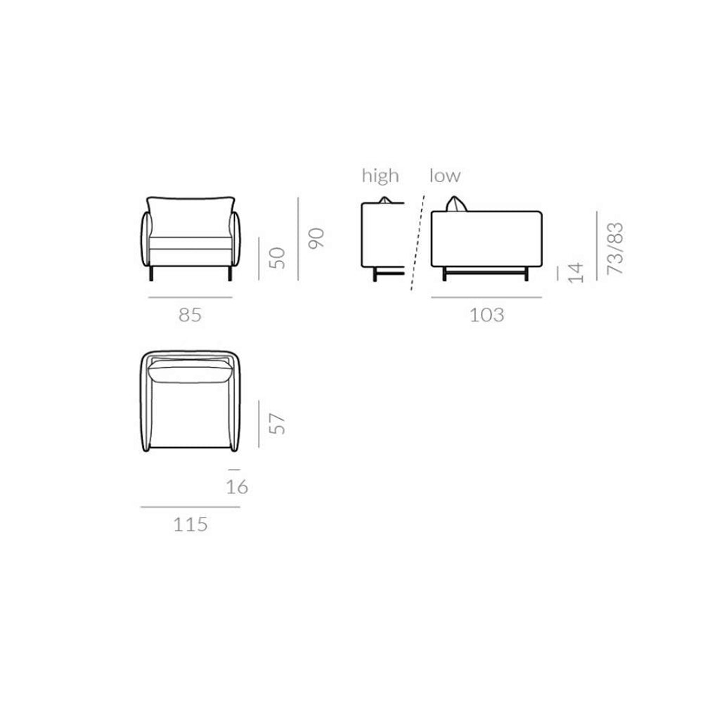 Slim Armchair