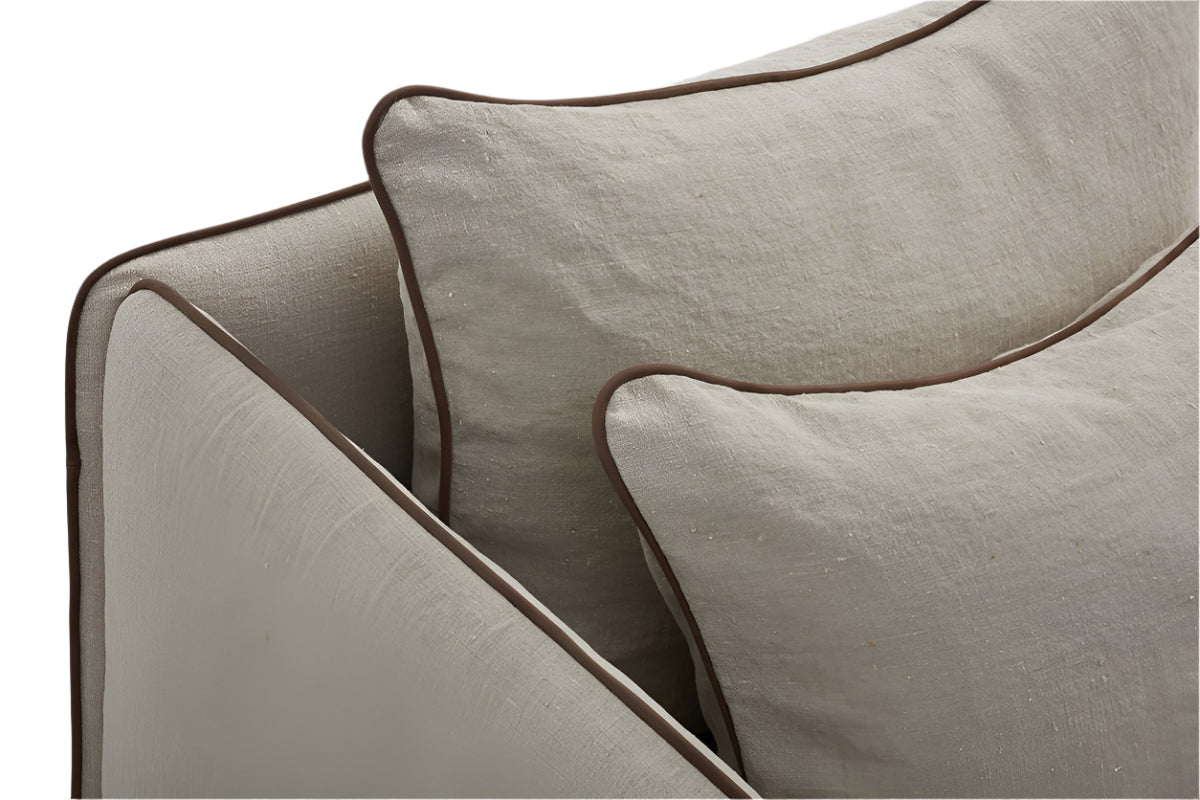 Twin Sofa Bed with Backrest and Armrests