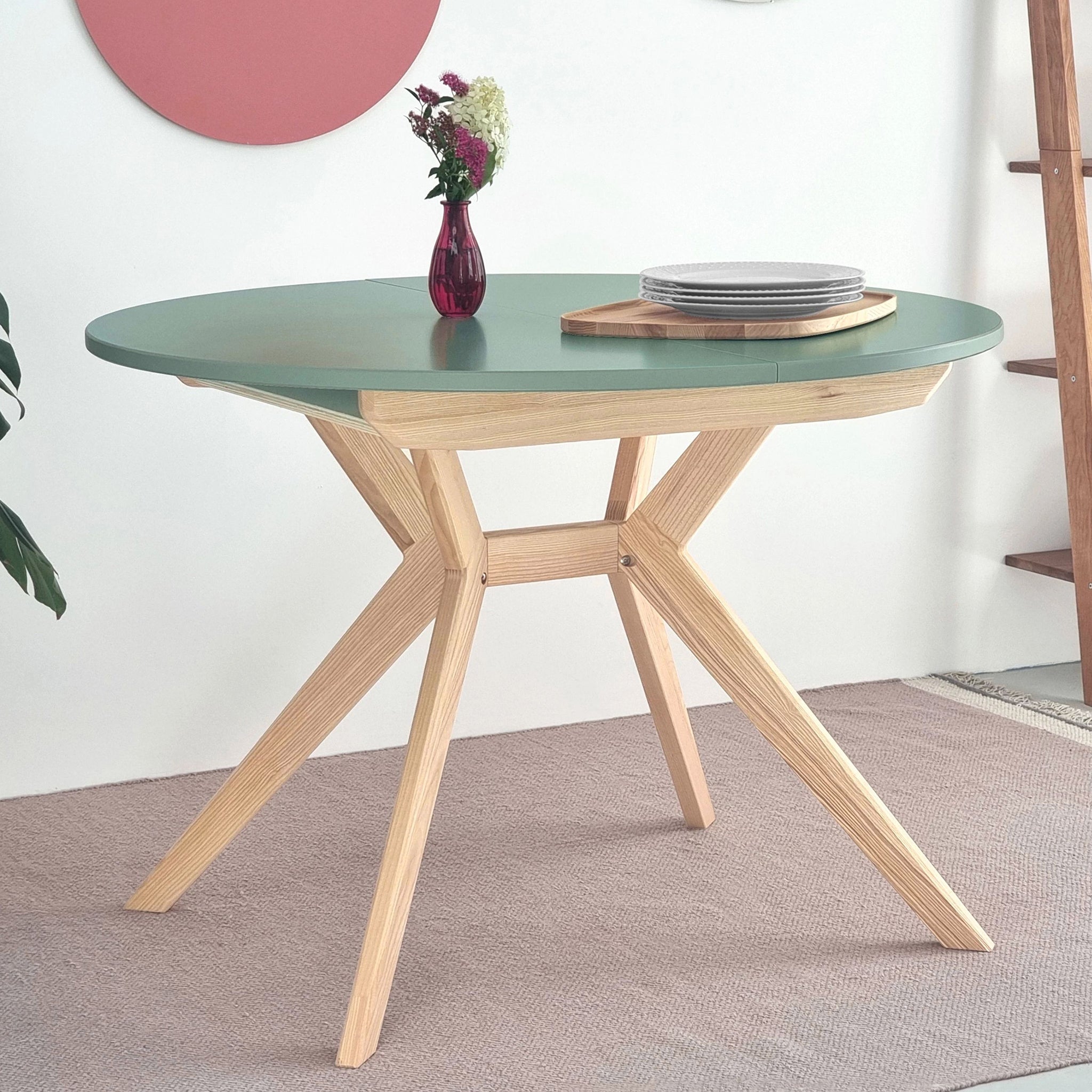 Biju Round Extendable Dining Table