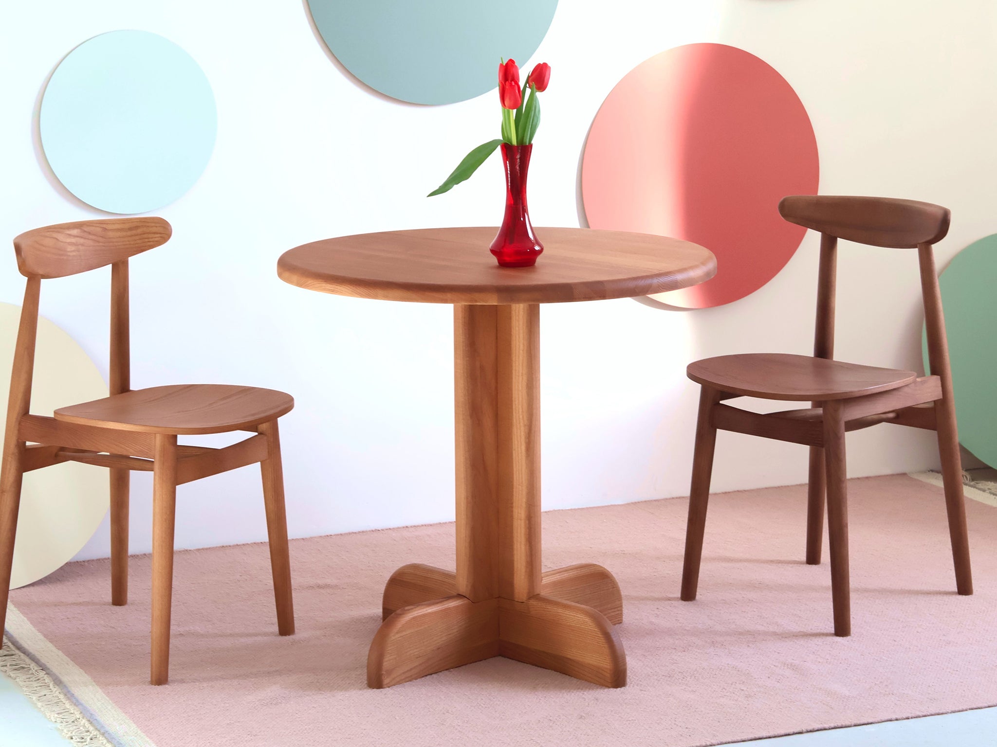 Dega Wooden Round Dining Table