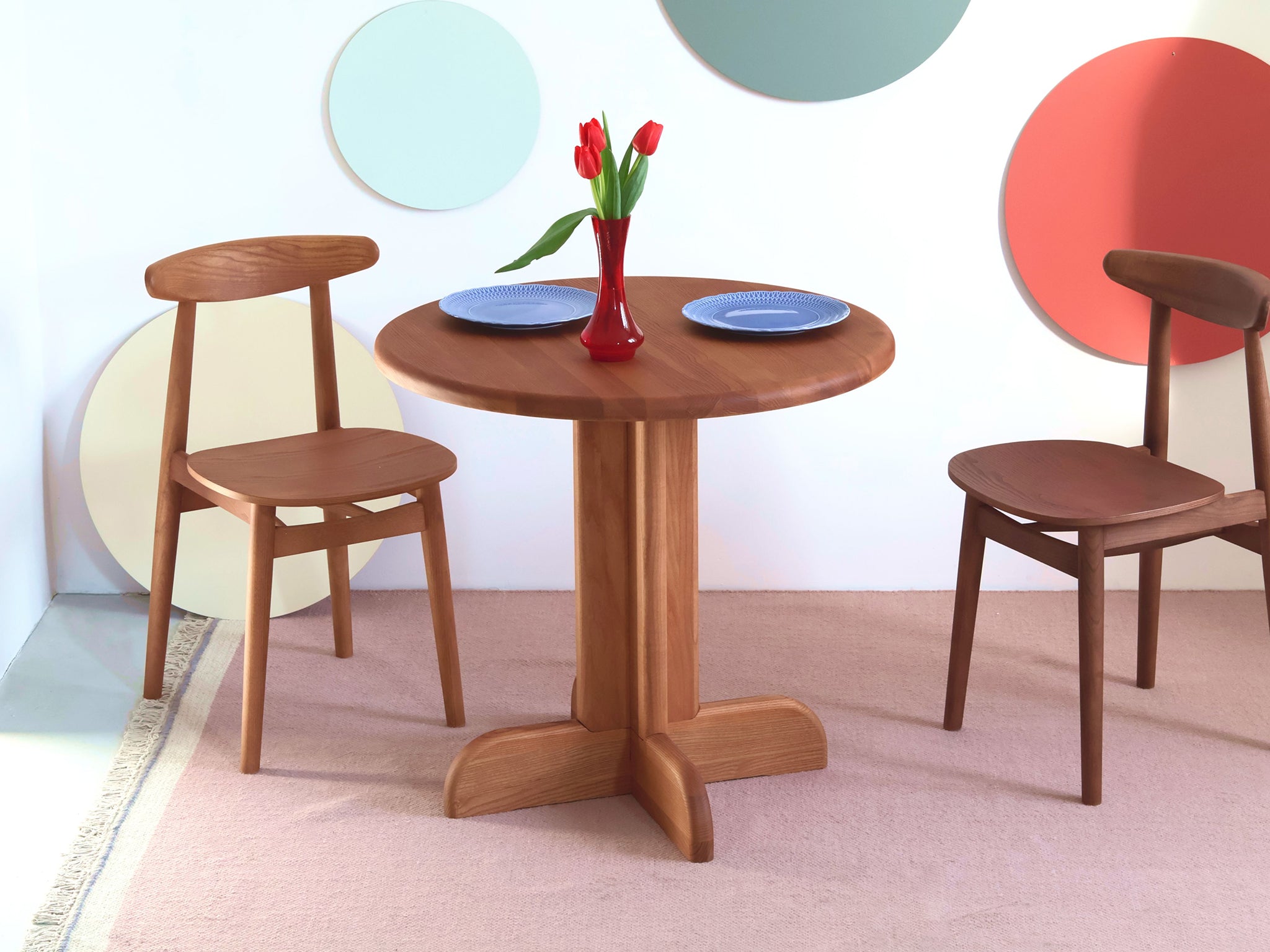 Dega Wooden Round Dining Table
