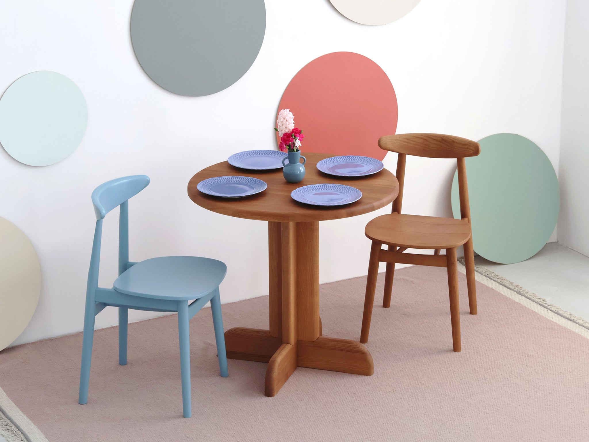 Dega Wooden Round Dining Table