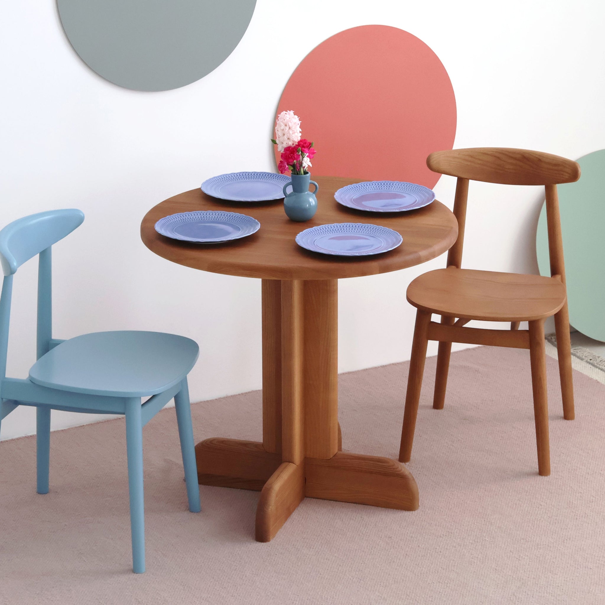Dega Wooden Round Dining Table