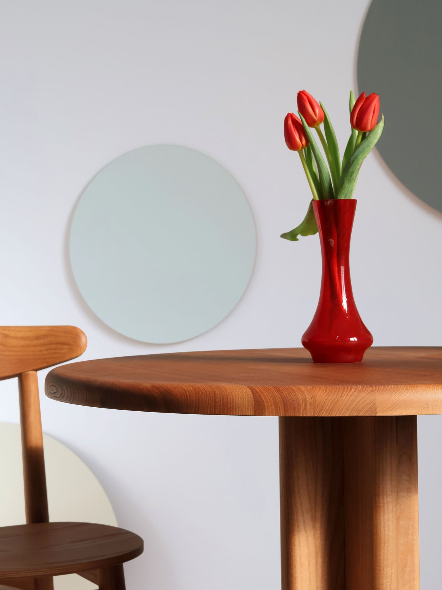 Dega Wooden Round Dining Table