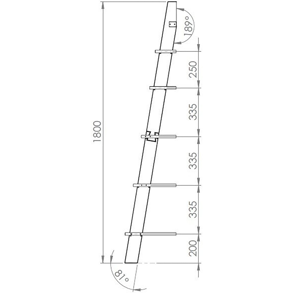 Ashme Ladder Shelf - WOO .Design