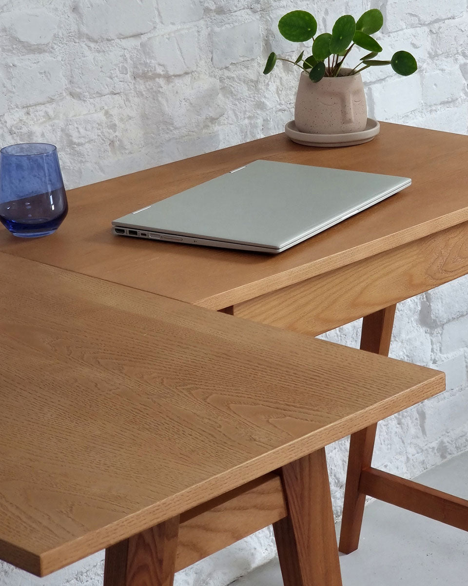 Luka Veneered Corner Desk - WOO .Design