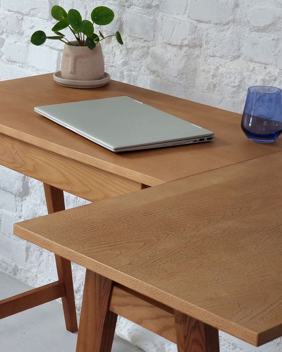 Luka Veneered Corner Desk - WOO .Design