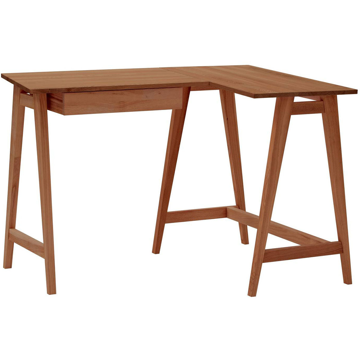 Luka Oak Corner Desk