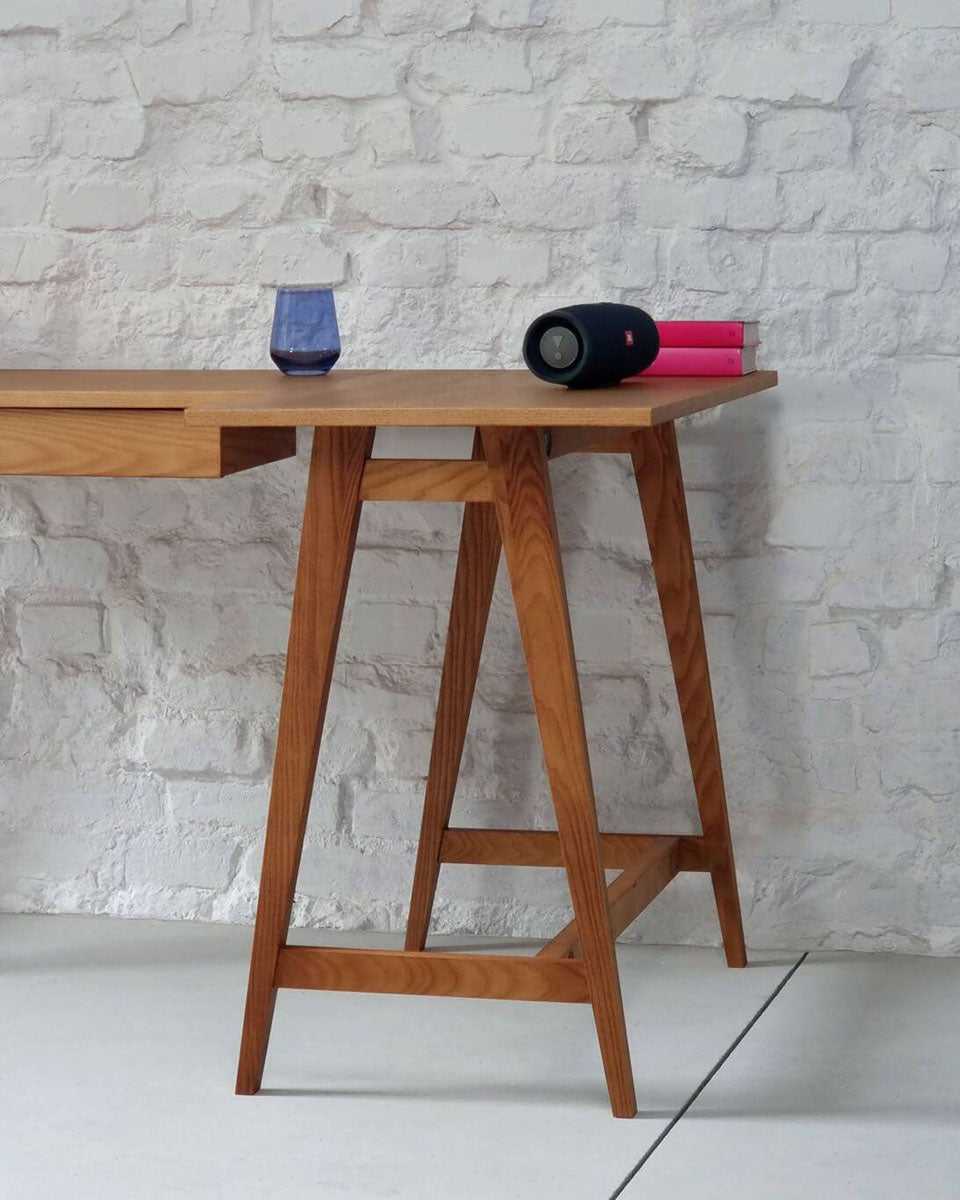 Luka Oak Corner Desk