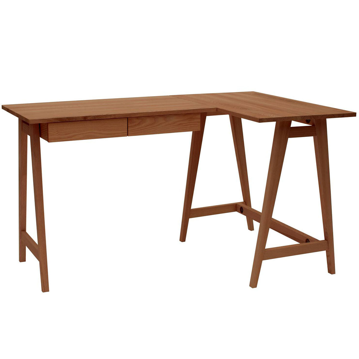 Luka Oak Corner Desk