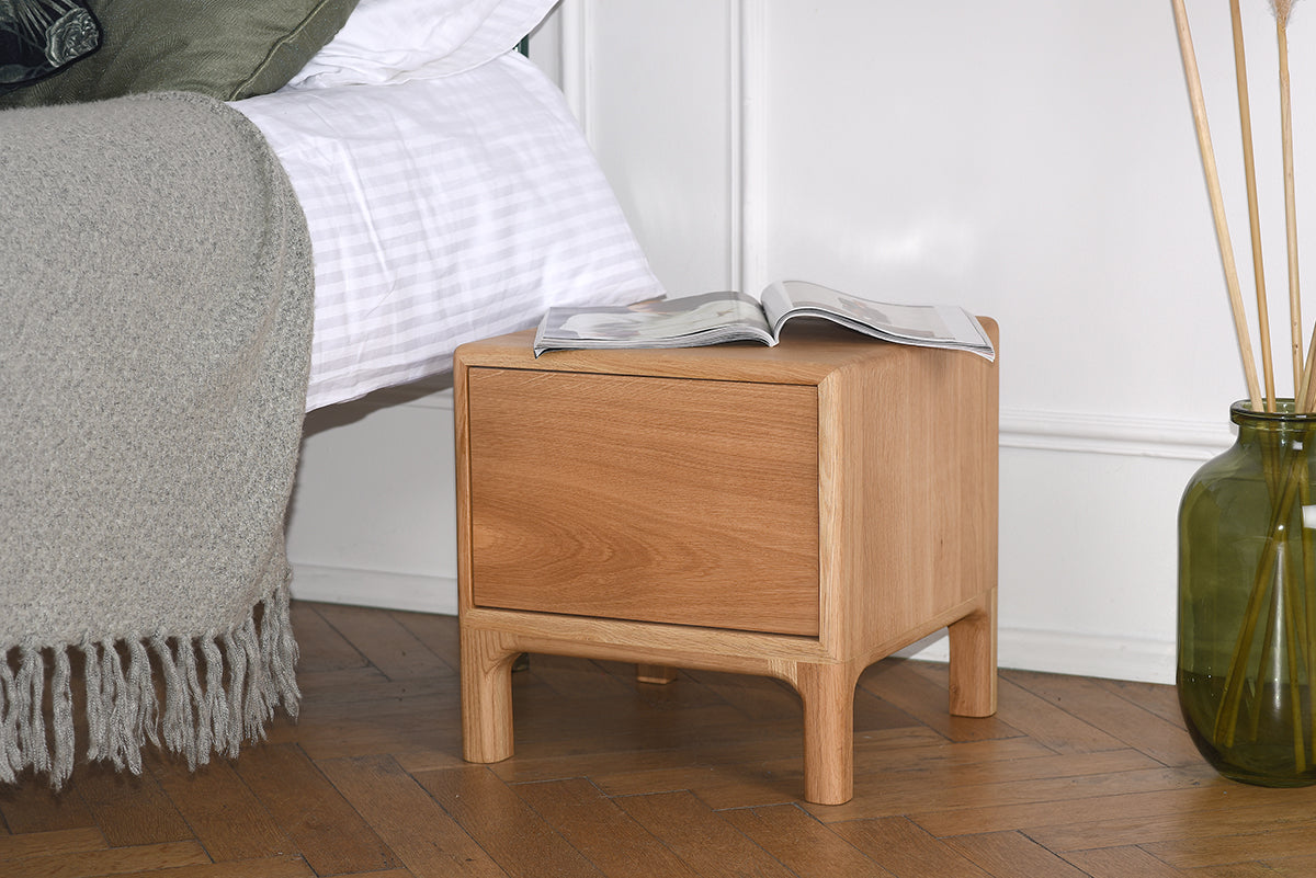 Flux Oak Bedside Table