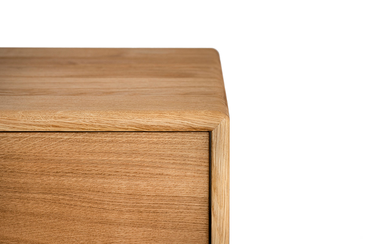 Flux Oak Bedside Table