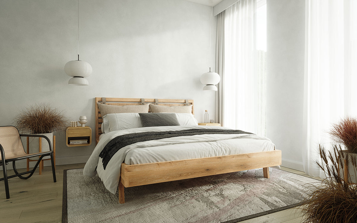 Kiko Oak Bed - WOO .Design