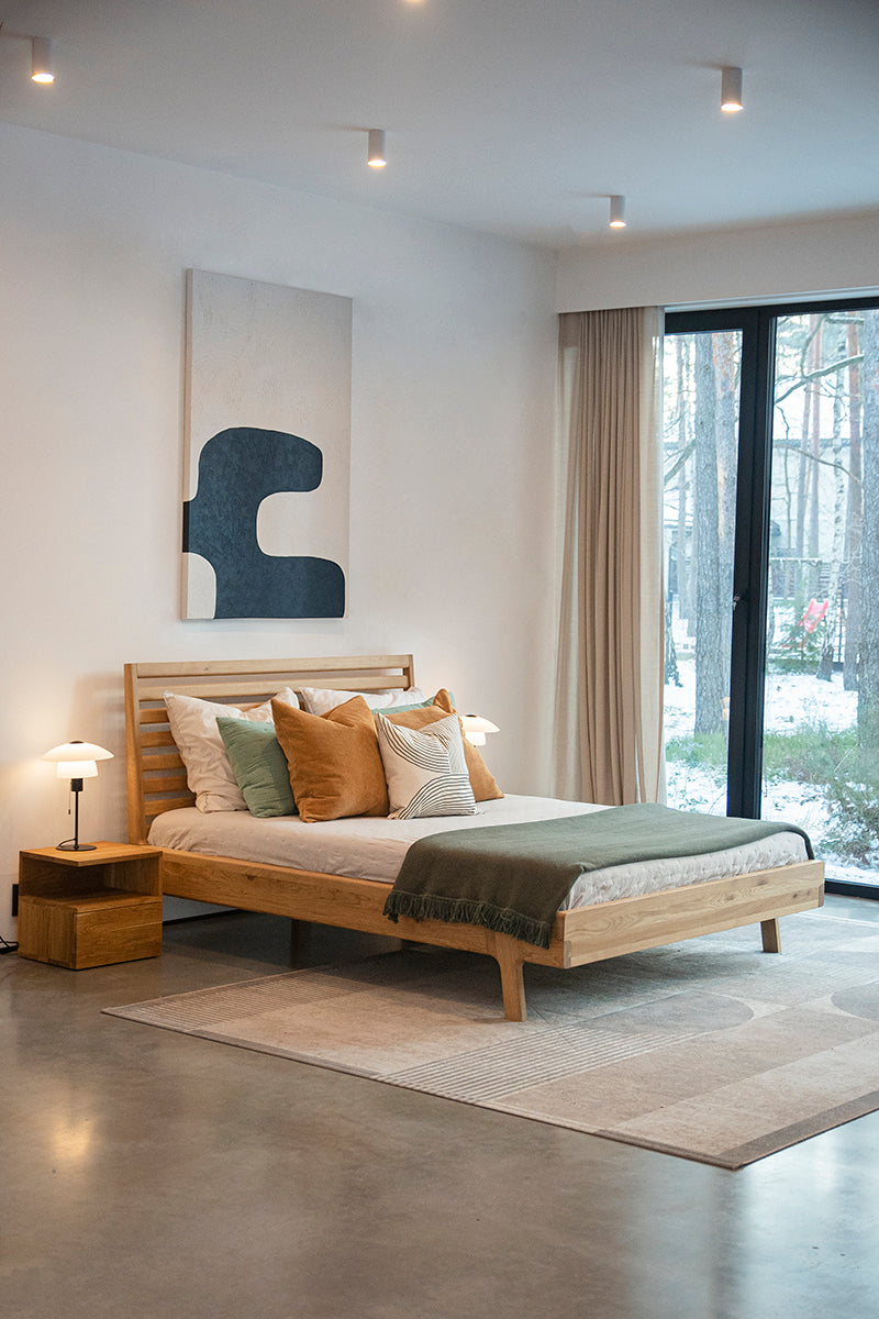 Kiko Oak Bed - WOO .Design